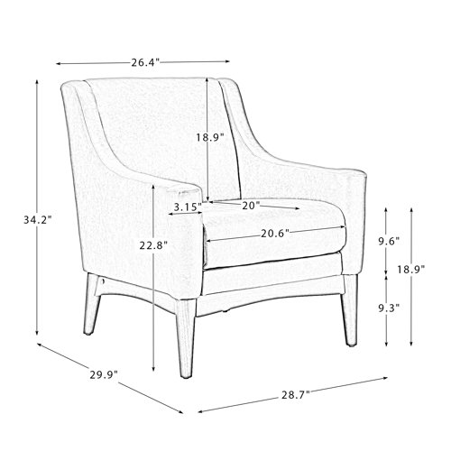 Wade Logan Arshanti Armchair With Solid Wood Legs Reviews Wayfair